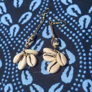 Cowrie Shell Earrings – Blessed Altar Jewelry, Prosperity, Joy
